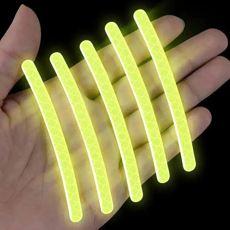 Lot de 20 Bandes d'avertissement de nuit  pour jante (Vert)